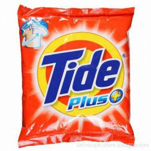 Powder Detergent/Three-sides Sealed/PET Bags, Made of OPP/PET Material